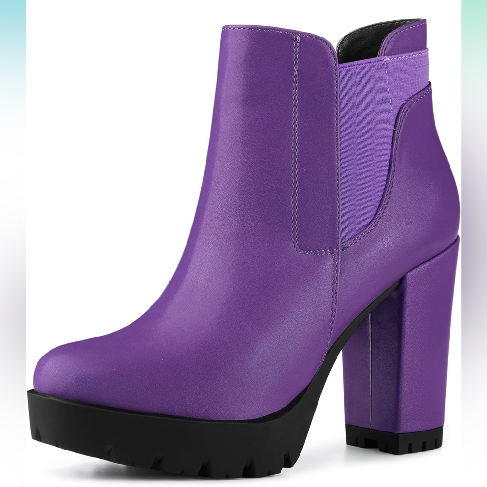 Size 9 Chunky platform ankle boots
